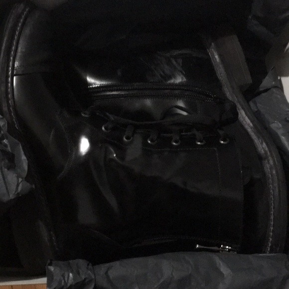 Black Leather Ankle Boots- Purchased from Yoox - Picture 1 of 6